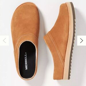 Merrell Juno Brown Suede Slip-On Clogs NIB size 10